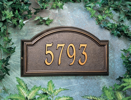 Providence Arch Standard Wall Address Plaque - One Line - 1304