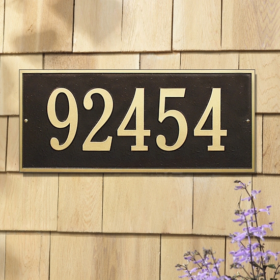 Hartford Estate Wall Address Plaque - One Line - 1326