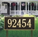 Hartford Estate Lawn Address Plaque - One Line - 1328