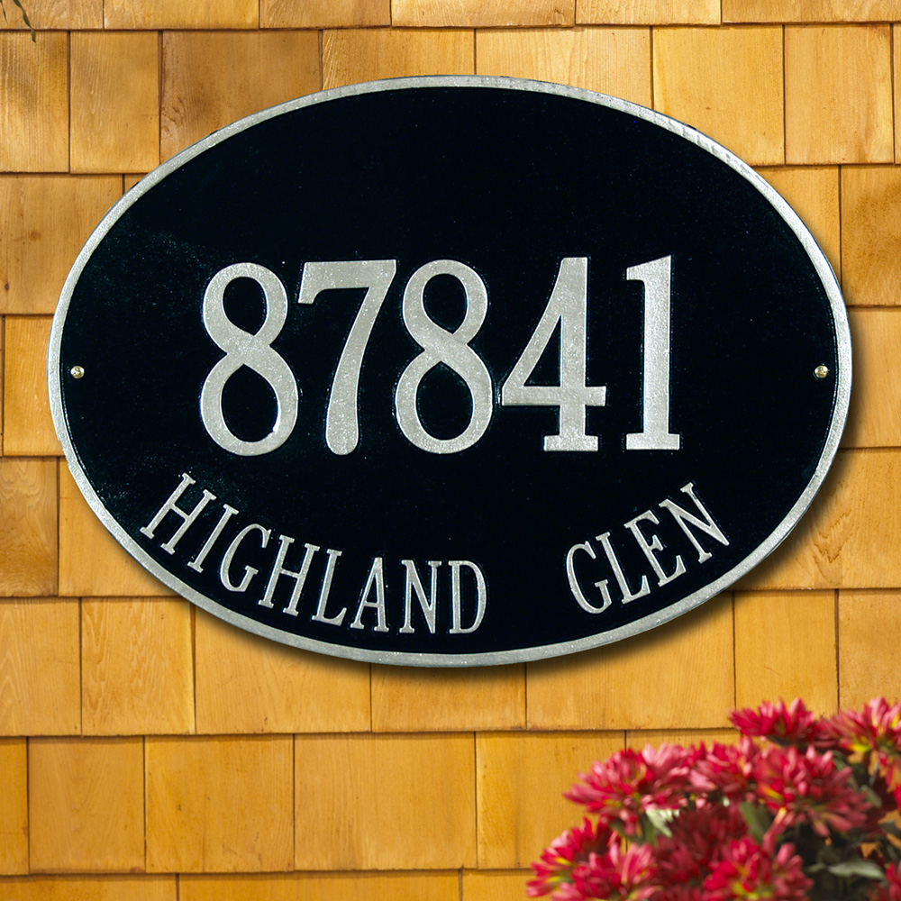 Whitehall Products Hawthorne Estate Address Plaque - Thumbnail 2
