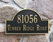Arch Marker Standard Wall Address Plaque - Two Line - 1004