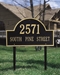 Arch Marker Estate Lawn Address Plaque - Two Line - 1102