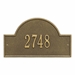 Arch Marker Standard Wall Address Plaque - One Line - 1003