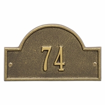 Arch Marker Petite Wall Address Plaque - One Line
