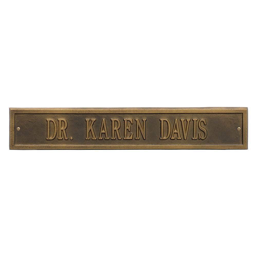 Whitehall Arch Extension Estate Wall Address Plaque - One Line
