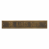 Arch Extension Estate Wall Address Plaque - One Line