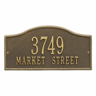 Whitehall Rolling Hills Plaques Standard Wall Address Plaque - Two Line