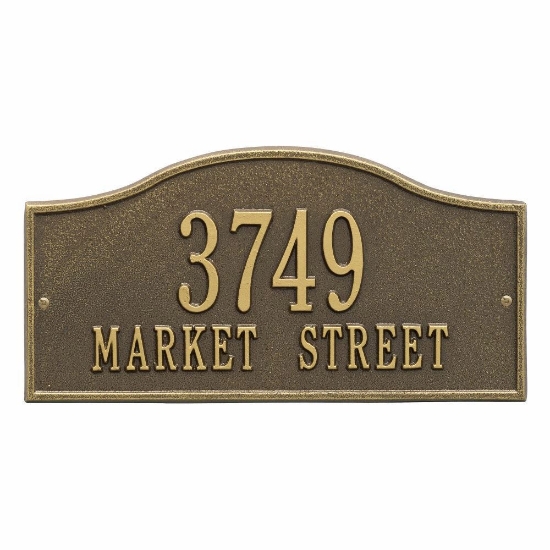 Whitehall Rolling Hills Plaques Standard Wall Address Plaque - Two Line