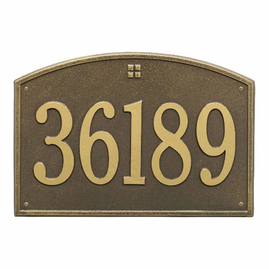 Whitehall Cape Charles Estate Wall Address Plaque - One Line