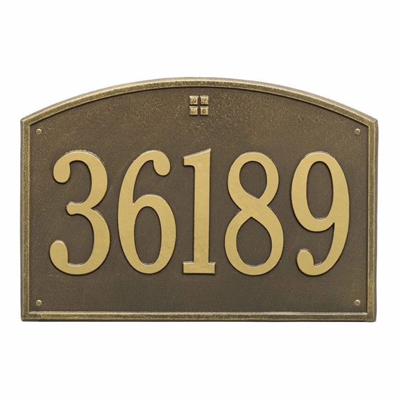 Whitehall Cape Charles Estate Wall Address Plaque - One Line