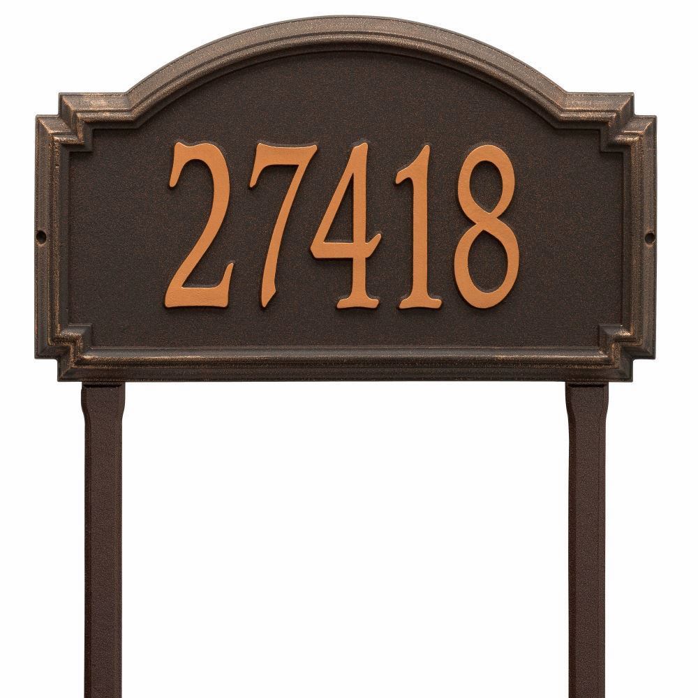 Whitehall Williamsburg Estate Lawn Address Plaque - One Line