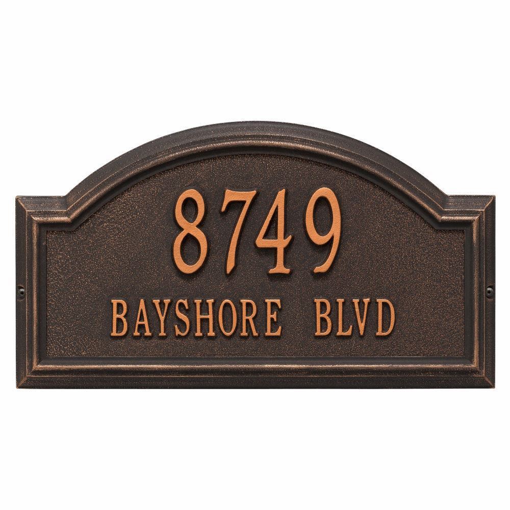 Whitehall Providence Arch Standard Wall Address Plaque - Two Line