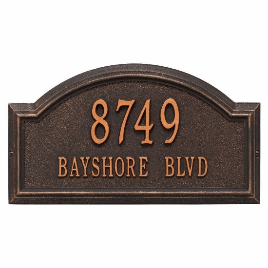 Whitehall Providence Arch Standard Wall Address Plaque - Two Line