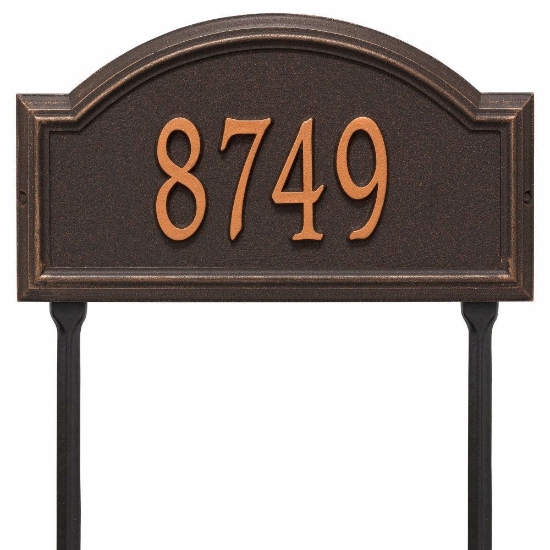 Whitehall Providence Arch Standard Lawn Address Plaque - One Line