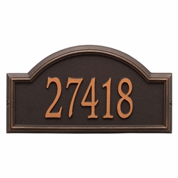 Whitehall Providence Arch Estate Wall Address Plaque - One Line