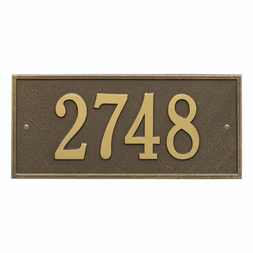 Whitehall Hartford Standard Wall Address Plaque - One Line