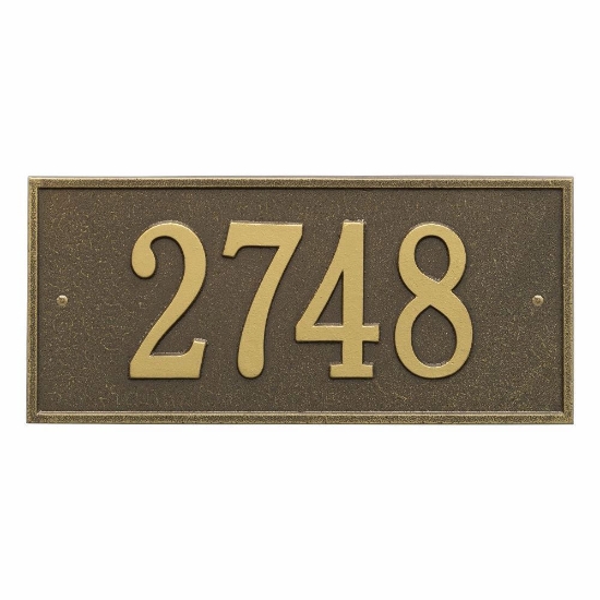 Whitehall Hartford Standard Wall Address Plaque - One Line