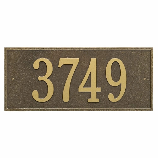Whitehall Hartford Estate Wall Address Plaque - One Line