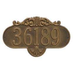Whitehall Rochelle Grande Wall Address Plaque - One Line