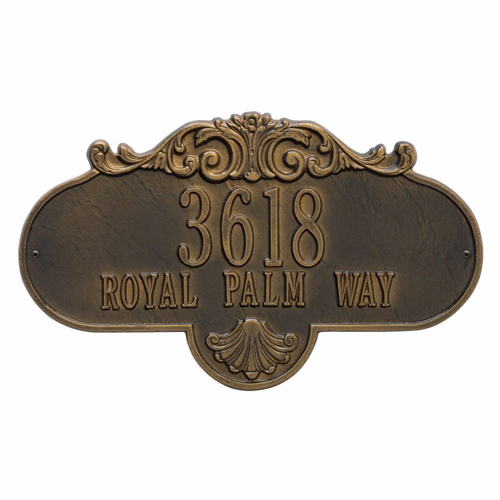 Whitehall Rochelle Grande Wall Address Plaque - Two Line