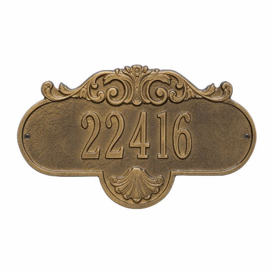 Whitehall Rochelle Standard Wall Address Plaque - One Line