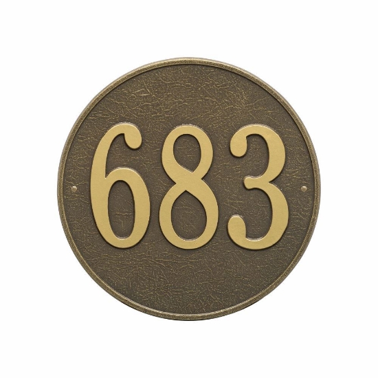 Whitehall Round 15" Wall Plaque - One Line