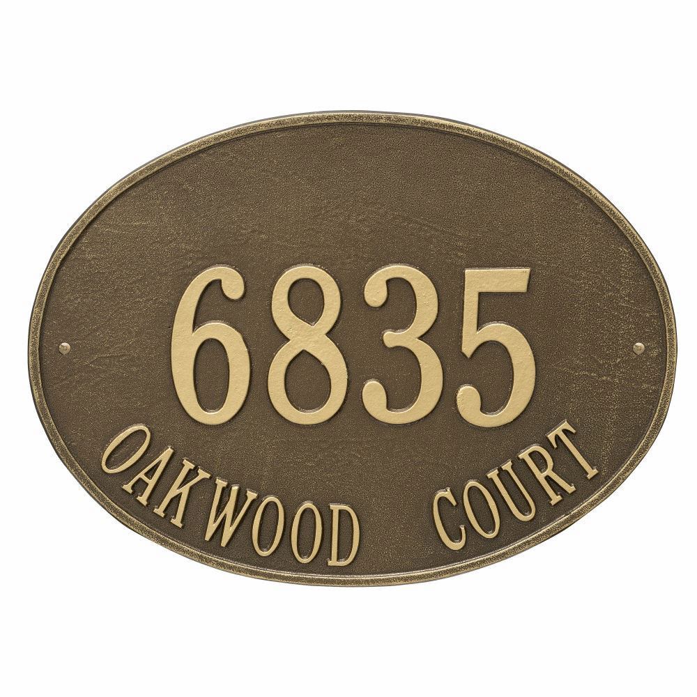 Whitehall Products Hawthorne Estate Address Plaque