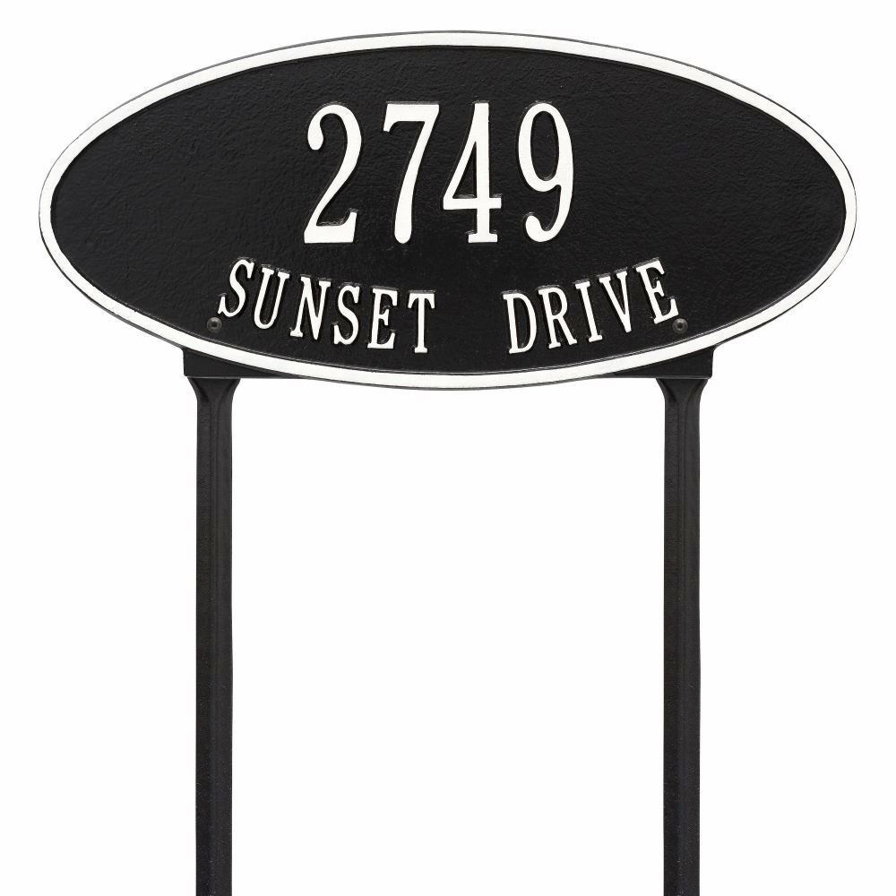 Whitehall Products Hawthorne Address Plaque - Thumbnail 2