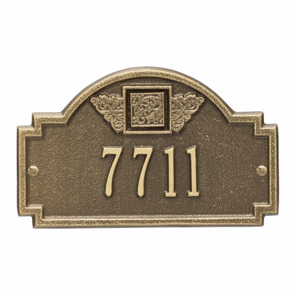 Whitehall Monogram Petite Wall Address Plaque - One Line