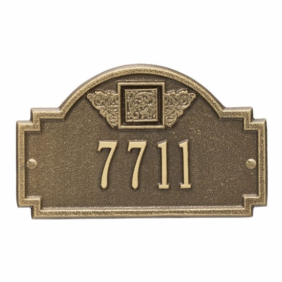 Whitehall Monogram Petite Wall Address Plaque - One Line