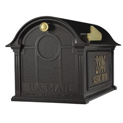 Whitehall Balmoral Mailbox Side Plaques Package in Black