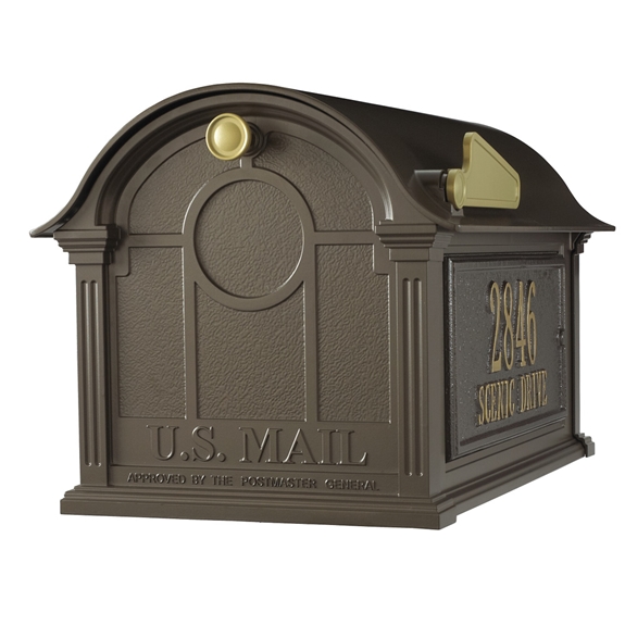 Whitehall Balmoral Mailbox Side Plaques Package in Bronze