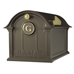 Whitehall Balmoral Mailbox Monogram Package in Bronze