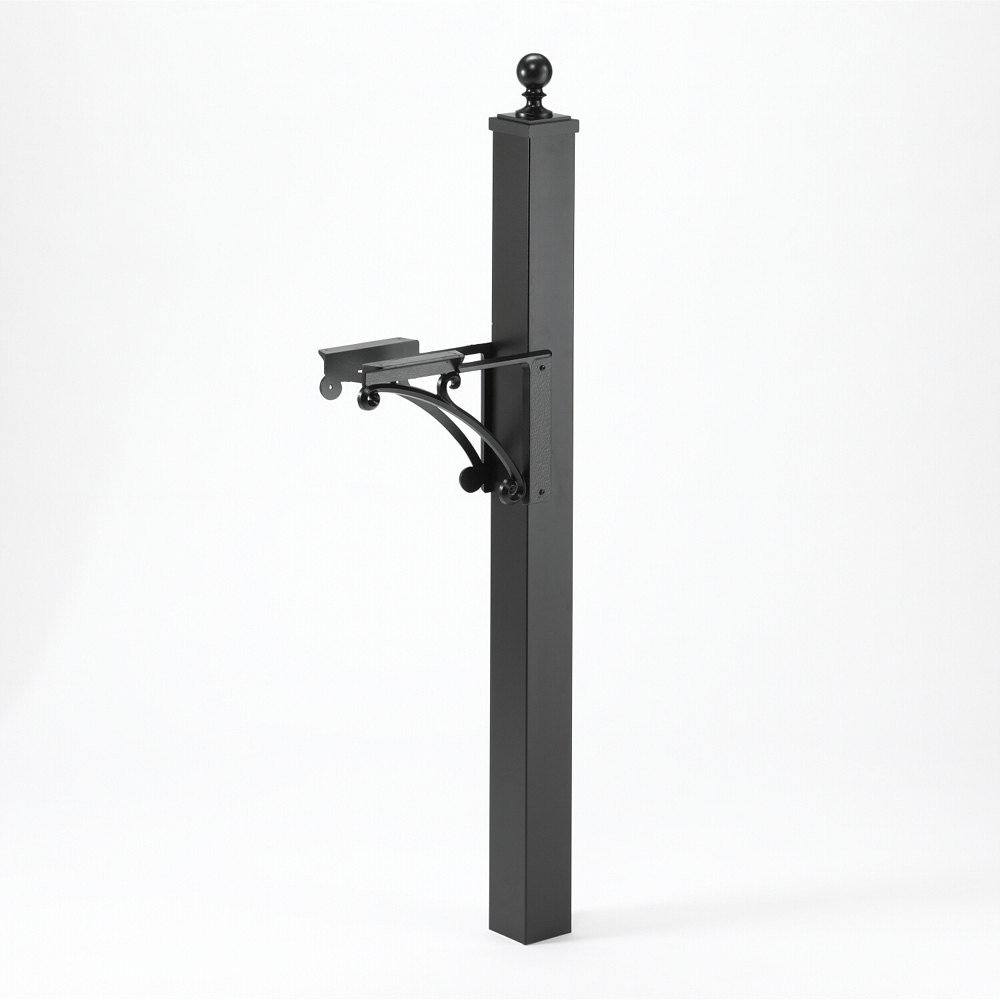 Whitehall Capitol Deluxe Mailbox Post and Brackets with Ball Finial