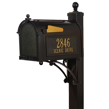 Whitehall Deluxe Capitol Mailbox Package in Bronze