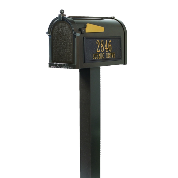 Whitehall Premium Mailbox Package in Bronze