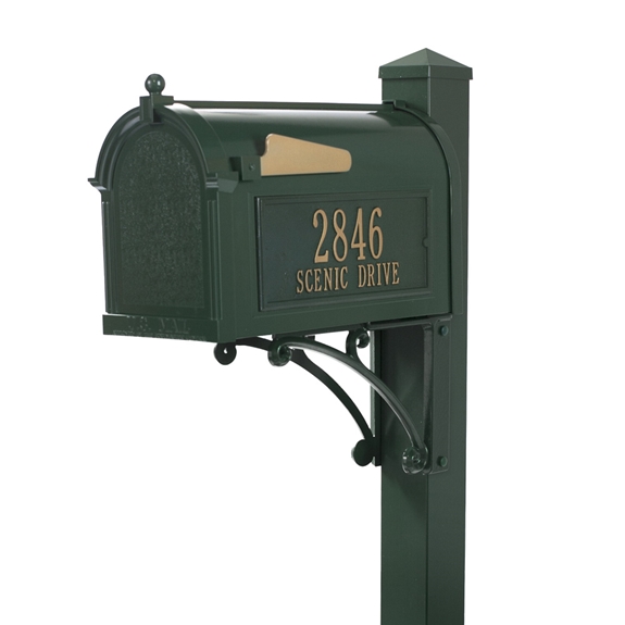 Whitehall Superior Mailbox Package in Green