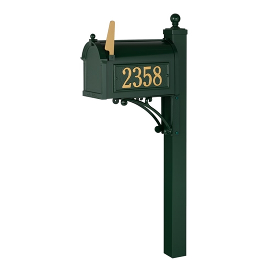 Deluxe Capitol Mailbox Package in Green - 16299