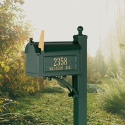 Deluxe Capitol Mailbox Package in Green 