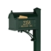 Superior Capitol Mailbox Package in Green - 16325