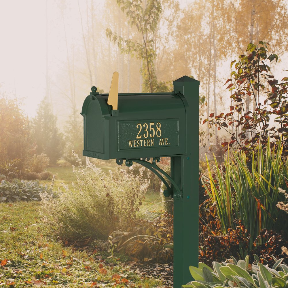 Superior Capitol Mailbox Package in Green 