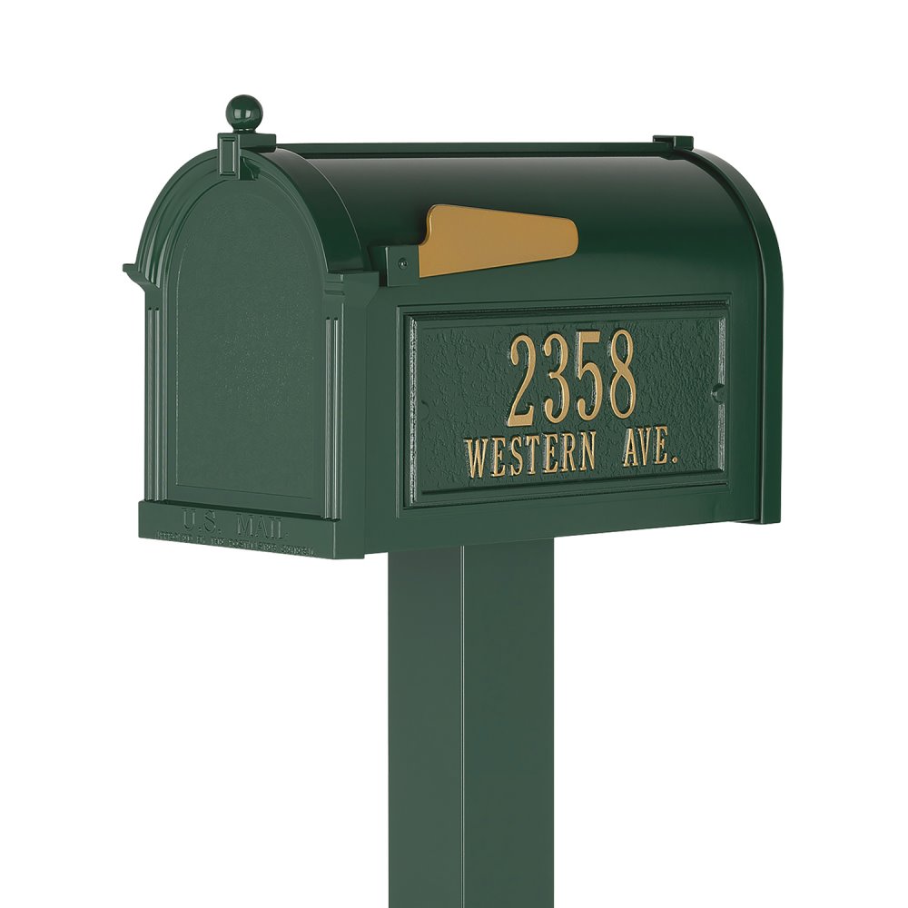 Premium Capitol Mailbox Package in Green - 16326