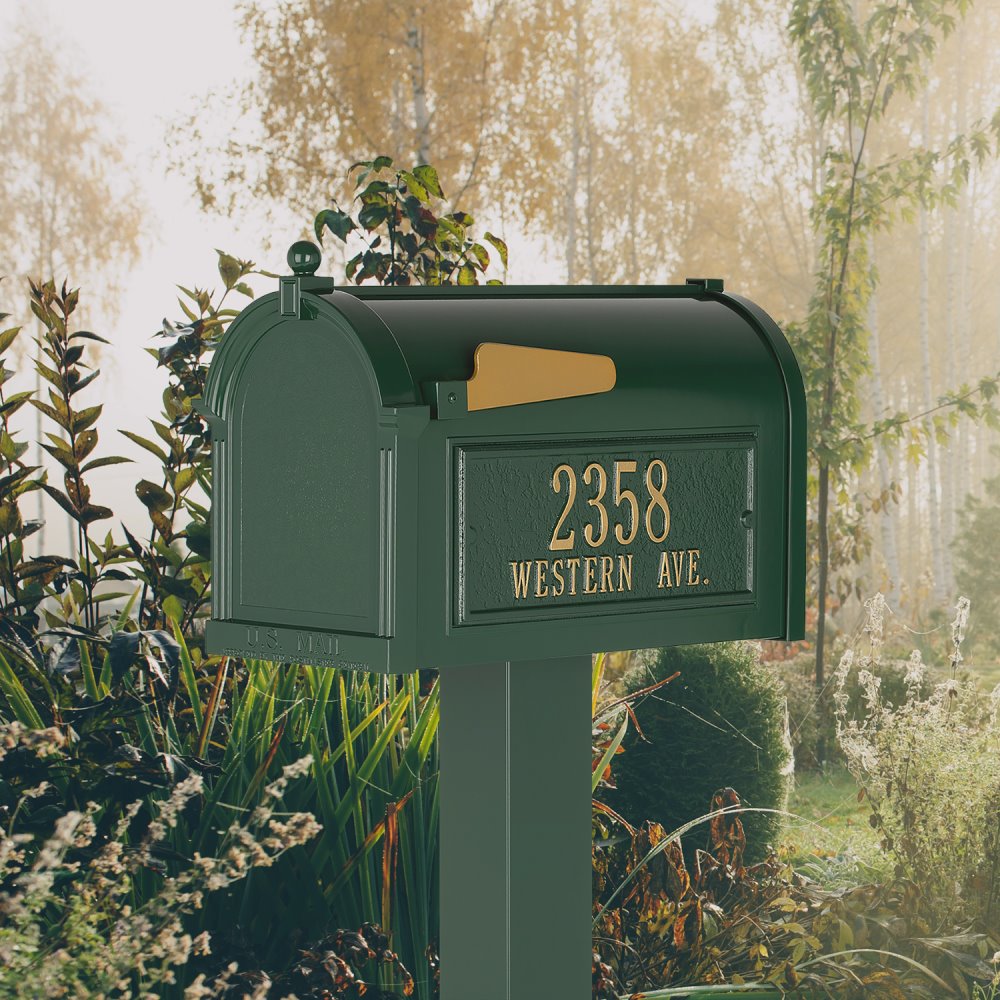 Premium Capitol Mailbox Package in Green - 16326