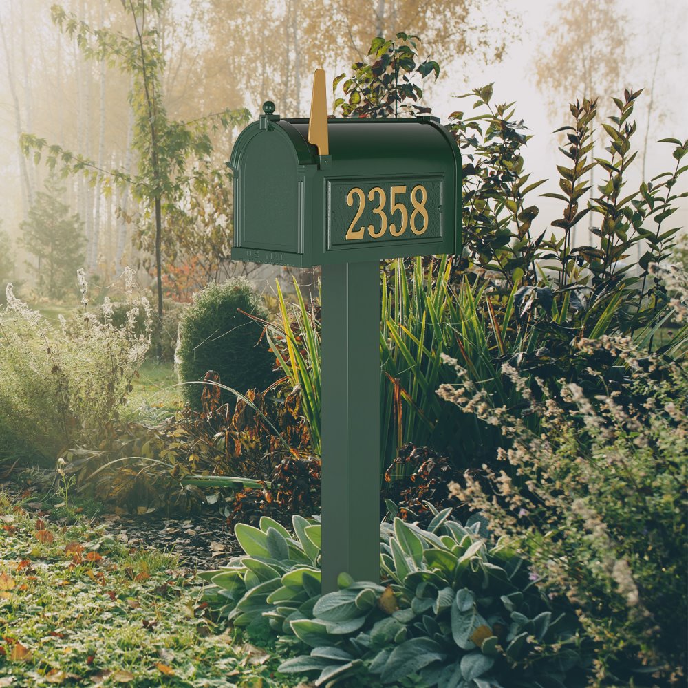 Premium Capitol Mailbox Package in Green - 16326