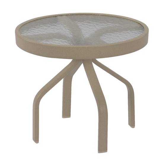 Windward side table with acrylic top