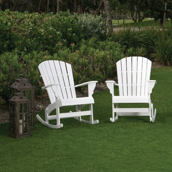 Windward MGP Adirondack Rocking Chair Set - WW-ADIRONDACK-SET4