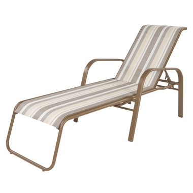 Windward Anna Maria Sling Chaise Lounge with Arms - W7710SL