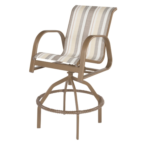 Windward Anna Maria Sling Swivel Bar Chair - W7737SL