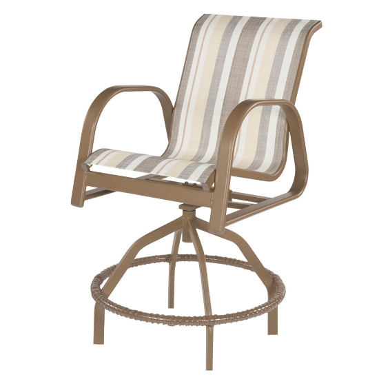 Windward Anna Maria Sling Swivel Balcony Chair - W7738SL