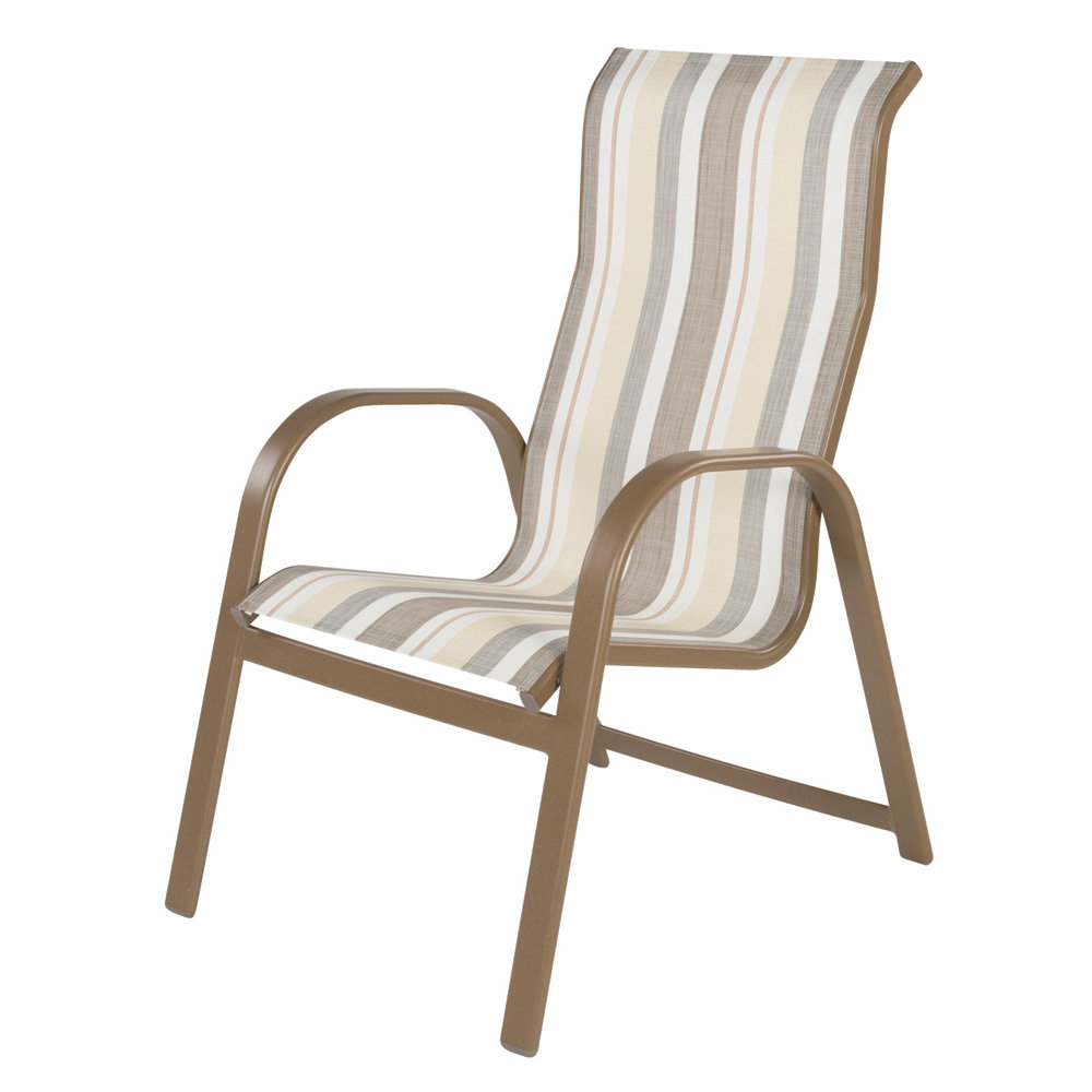 Windward Anna Maria Sling Stackable High Back Dining Chair - W7750SLHB